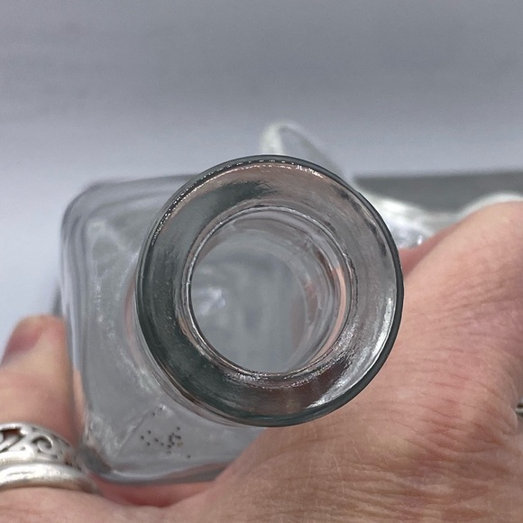 Clear Glass Bottle Featuring Clear Glass Bird Stopper Home Decor Storage - Picture 7 of 8